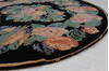 Tapestry Black Round Hand Knotted 79 X 711  Area Rug 902-112143 Thumb 2