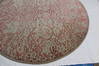 Modern Green Round Hand Knotted 82 X 82 Area Rug 902-112146 Thumb 1