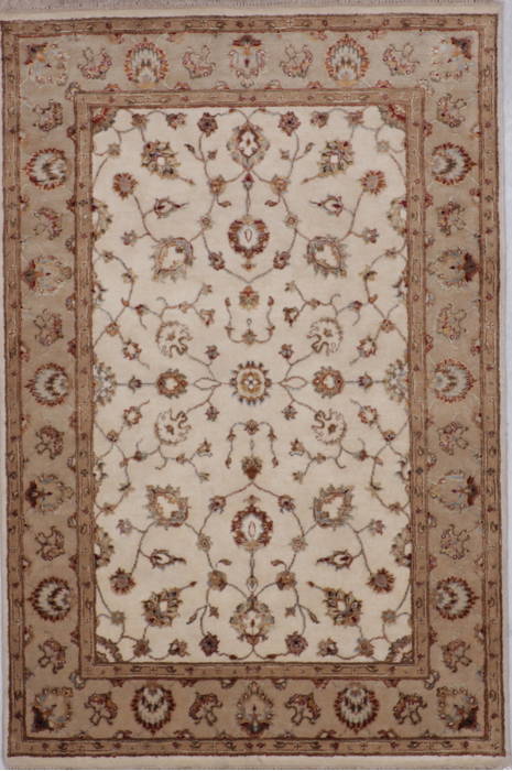 Jaipur White Hand Knotted 41 X 61 Area Rug 905-112175 Image 0