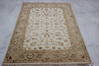 Jaipur White Hand Knotted 41 X 61  Area Rug 905-112175 Thumb 1