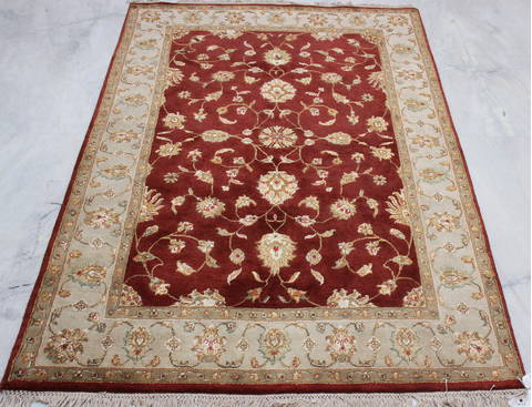 Jaipur Red Hand Knotted 40 X 62 Area Rug 905-112177 Image 1