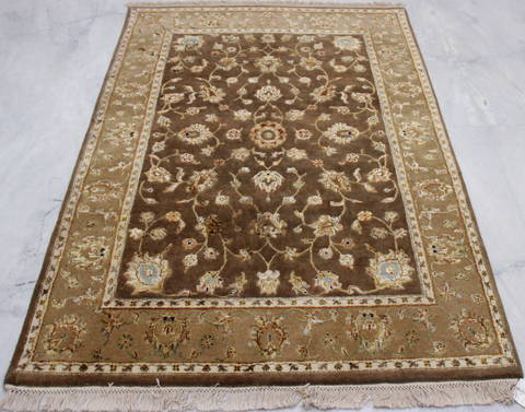 Jaipur Brown Hand Knotted 41 X 60 Area Rug 905-112179 Image 1
