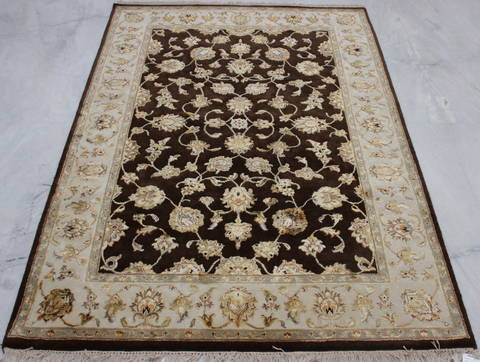 Jaipur Brown Hand Knotted 40 X 62 Area Rug 905-112180 Image 1