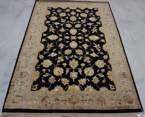 Jaipur Black Hand Knotted 40 X 64 Area Rug 905-112182 Image 1