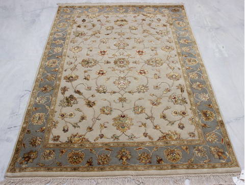 Jaipur Beige Hand Knotted 40 X 60 Area Rug 905-112183 Image 1
