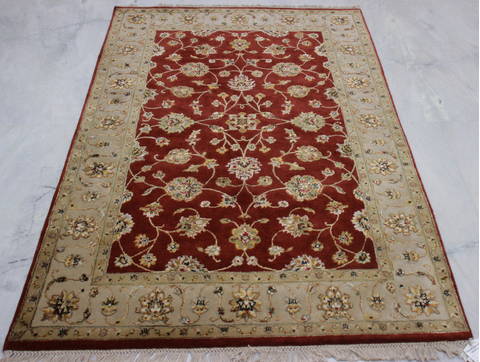 Jaipur Red Hand Knotted 40 X 62 Area Rug 905-112187 Image 1
