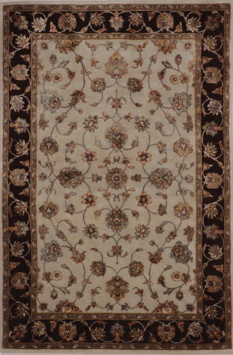 Jaipur White Hand Knotted 40 X 60 Area Rug 905-112188 Image 0