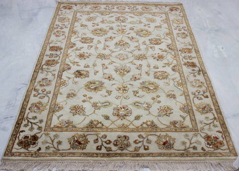Jaipur Beige Hand Knotted 40 X 62 Area Rug 905-112189 Image 1