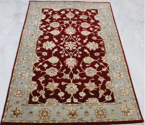 Jaipur Red Hand Knotted 31 X 53 Area Rug 905-112209 Image 1