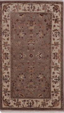 Jaipur Grey Hand Knotted 3'1" X 5'3"  Area Rug 905-112219