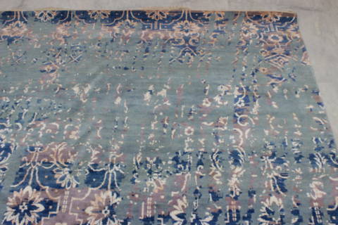 Jaipur Blue Hand Knotted 81 X 104 Area Rug 905-112226 Image 4