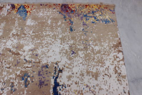 Jaipur Blue Hand Knotted 80 X 101 Area Rug 905-112227 Image 4