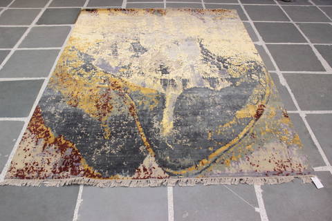 Jaipur Beige Hand Knotted 80 X 100 Area Rug 905-112229 Image 7