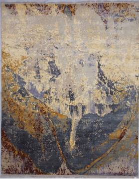 Jaipur Beige Hand Knotted 8'0" X 10'0"  Area Rug 905-112229