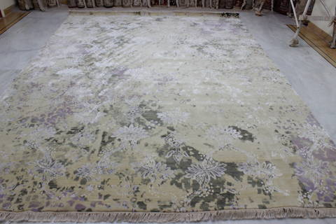 Jaipur Beige Hand Knotted 91 X 123 Area Rug 905-112230 Image 1