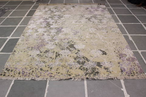 Jaipur Beige Hand Knotted 91 X 123 Area Rug 905-112230 Image 7