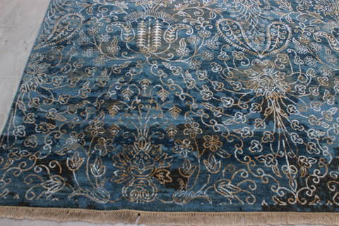 Jaipur Blue Hand Knotted 811 X 120 Area Rug 905-112232 Image 2
