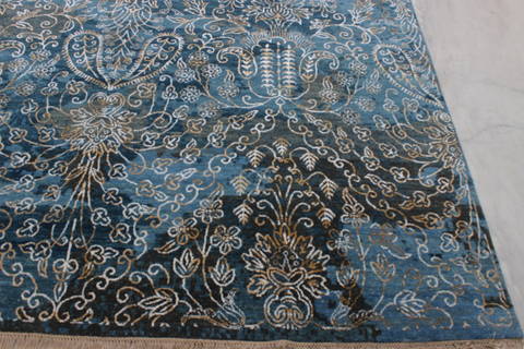 Jaipur Blue Hand Knotted 811 X 120 Area Rug 905-112232 Image 3