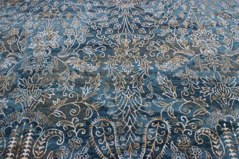 Jaipur Blue Hand Knotted 811 X 120 Area Rug 905-112232 Image 6
