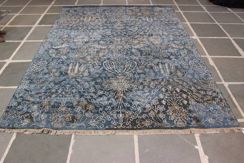 Jaipur Blue Hand Knotted 811 X 120 Area Rug 905-112232 Image 7