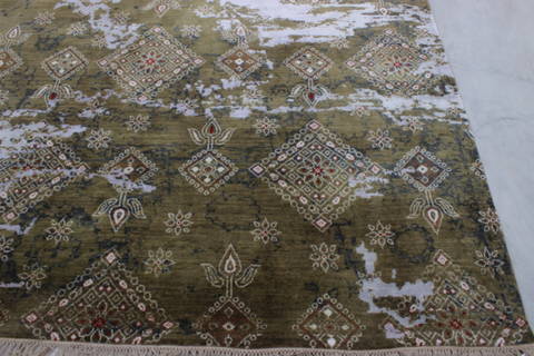 Jaipur Brown Hand Knotted 91 X 122 Area Rug 905-112236 Image 3