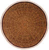 Qum Yellow Round Hand Knotted 66 X 66 Area Rug 254-112241 Thumb 0