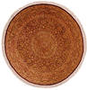 Qum Yellow Round Hand Knotted 68 X 68 Area Rug 254-112242 Thumb 0