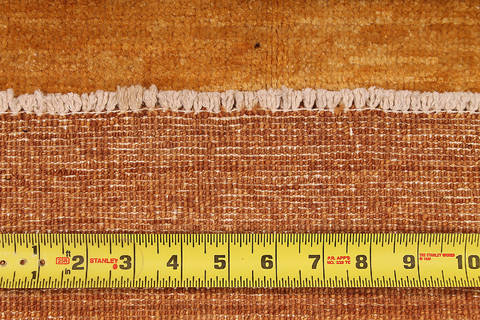 Gabbeh Orange Hand Knotted 310 X 58 Area Rug 254-112252 Image 1