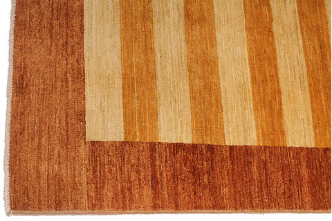 Gabbeh Orange Hand Knotted 310 X 58 Area Rug 254-112252 Image 3