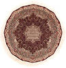 Mahi Red Round Hand Knotted 35 X 35  Area Rug 254-112255 Thumb 0