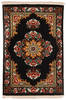 Qum Black Hand Knotted 20 X 30  Area Rug 254-112256 Thumb 0