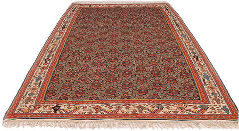 Kilim Red Flat Woven 48 X 75 Area Rug 254-112258 Image 6