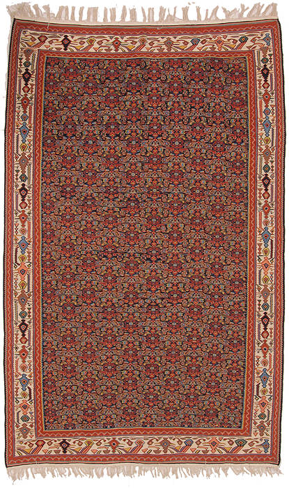 Kilim Red Flat Woven 48 X 75 Area Rug 254-112258 Image 0