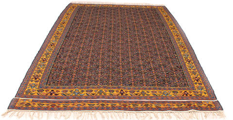 Kilim Multicolor Hand Knotted 411 X 78 Area Rug 254-112259 Image 5