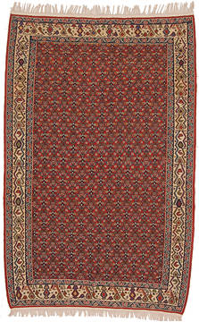 Kilim Red Flat Woven 5'7" X 7'10"  Area Rug 254-112262