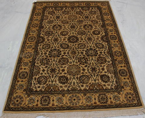 Jaipur Beige Hand Knotted 41 X 60 Area Rug 905-112267 Image 2