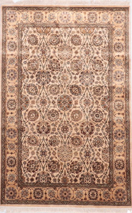 Jaipur Beige Hand Knotted 41 X 60 Area Rug 905-112267 Image 5
