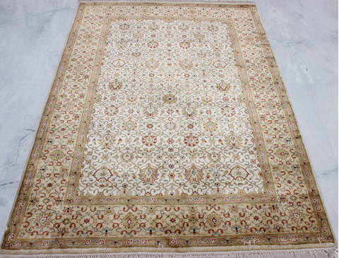 Jaipur White Hand Knotted 41 X 62 Area Rug 905-112270 Image 1