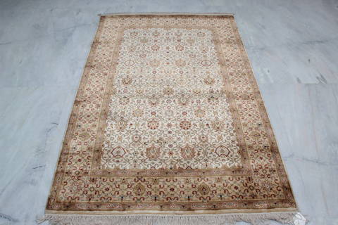 Jaipur White Hand Knotted 41 X 62 Area Rug 905-112270 Image 3