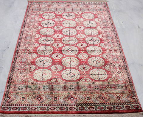 Jaipur Red Hand Knotted 40 X 60 Area Rug 905-112272 Image 1