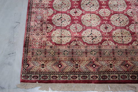 Jaipur Red Hand Knotted 40 X 60 Area Rug 905-112272 Image 3