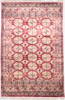 Jaipur Red Hand Knotted 40 X 60  Area Rug 905-112272 Thumb 5