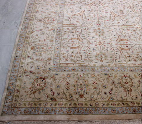 Jaipur Beige Hand Knotted 91 X 121 Area Rug 905-112273 Image 2