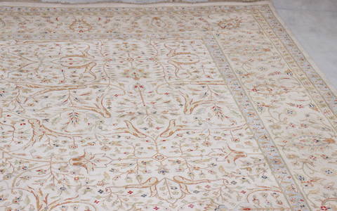 Jaipur Beige Hand Knotted 91 X 121 Area Rug 905-112273 Image 5