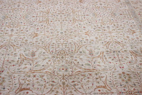 Jaipur Beige Hand Knotted 91 X 121 Area Rug 905-112273 Image 6