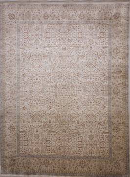 Jaipur Beige Hand Knotted 9'1" X 12'1"  Area Rug 905-112273