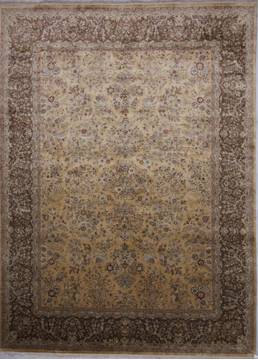 Jaipur Yellow Hand Knotted 8'11" X 12'3"  Area Rug 905-112277