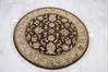 Jaipur Brown Round Hand Knotted 42 X 42 Area Rug 905-112281 Thumb 1