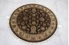 Jaipur Brown Round Hand Knotted 42 X 42  Area Rug 905-112281 Thumb 2