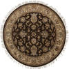 Jaipur Brown Round Hand Knotted 42 X 42  Area Rug 905-112281 Thumb 0